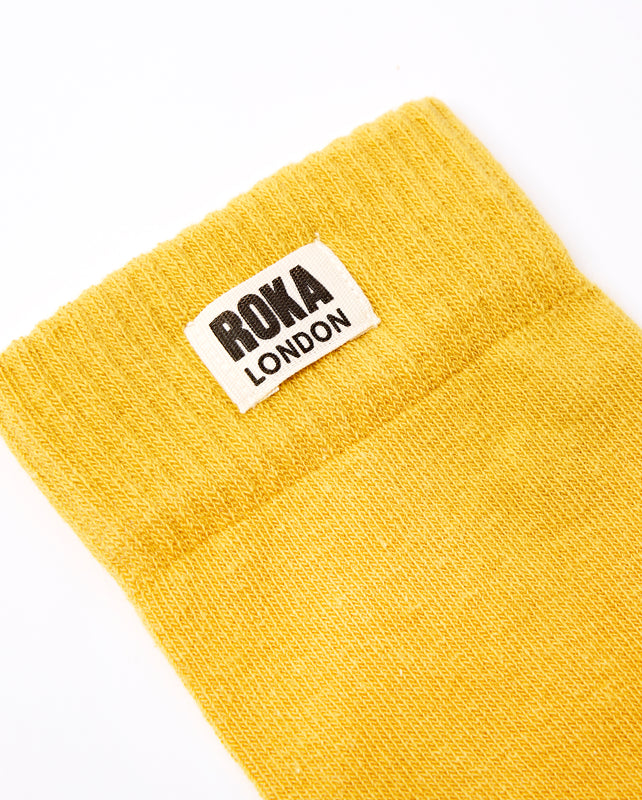 Wimbledon Crew Socks for Women in Corn