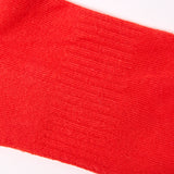 Wimbledon Crew Socks for Women in Cranberry