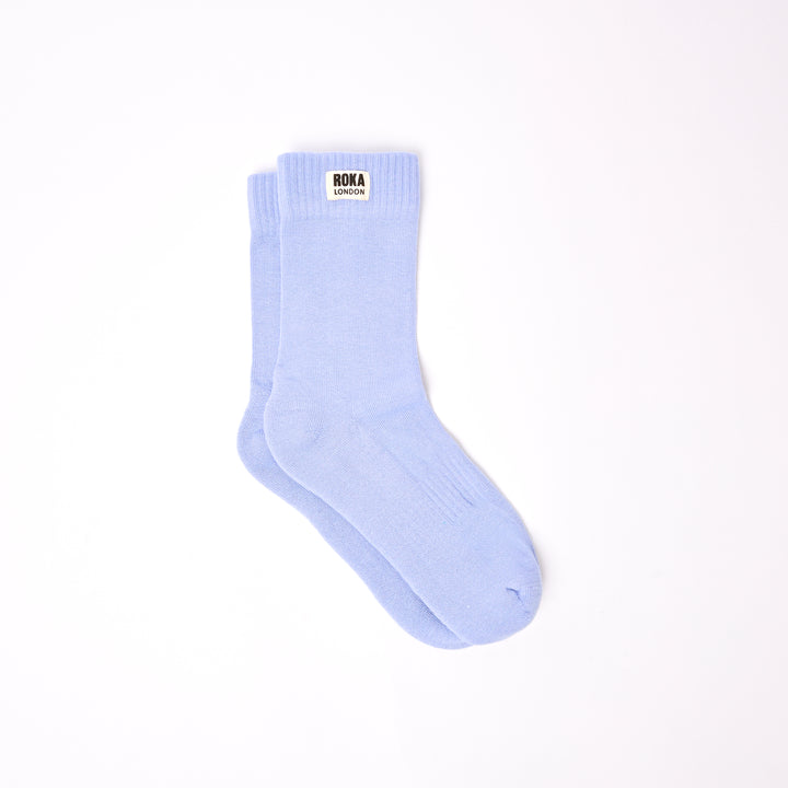 Wimbledon Crew Socks for Women in Thistle