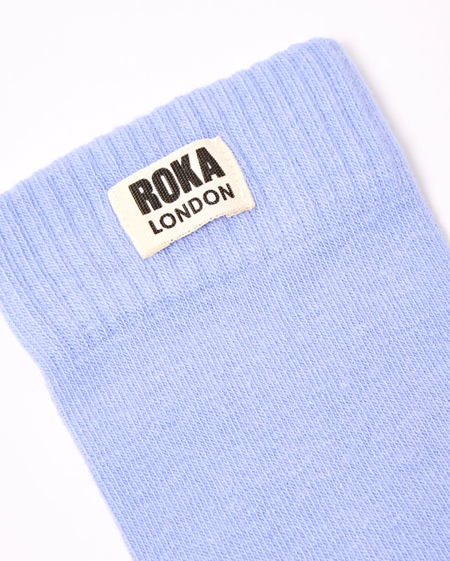 Wimbledon Crew Socks for Women in Thistle