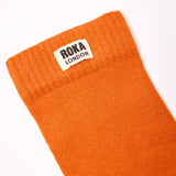 Wimbledon Crew Socks for Men in Burnt Orange