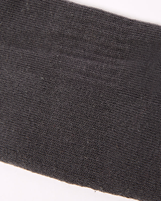 Wimbledon Crew Socks for Men in Faded Black