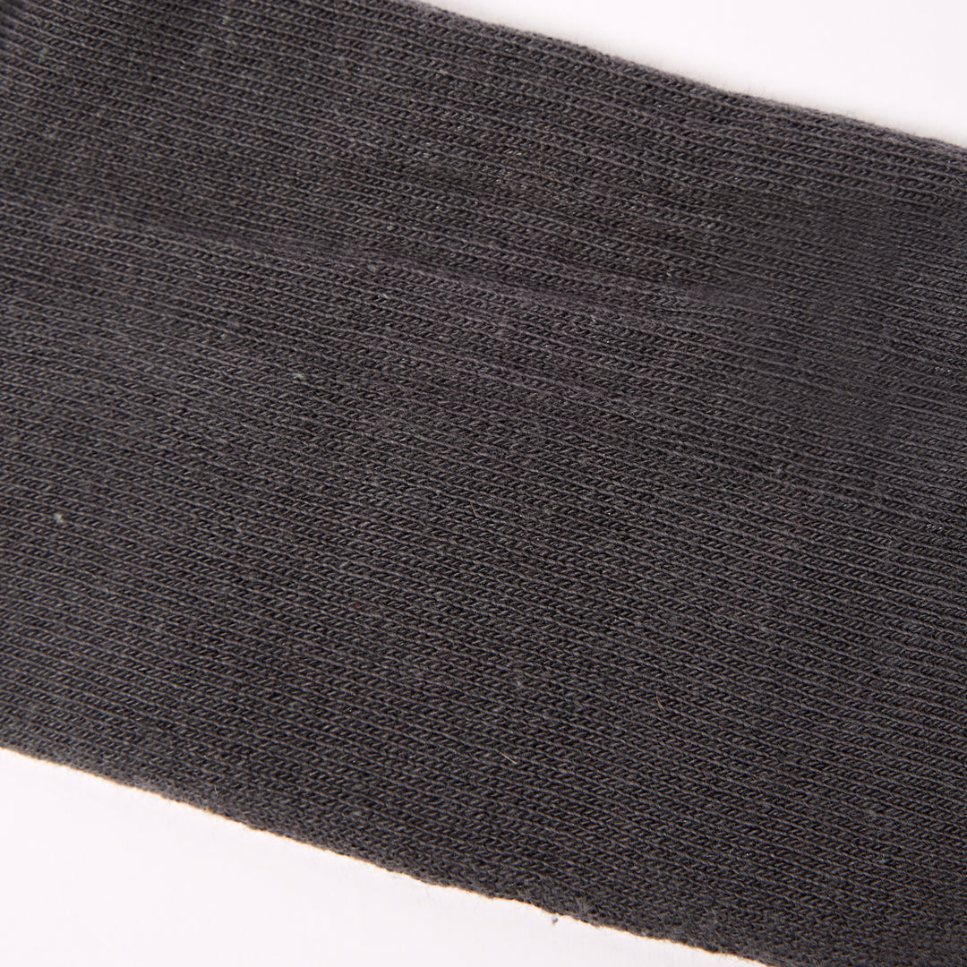Wimbledon Crew Socks for Men in Faded Black