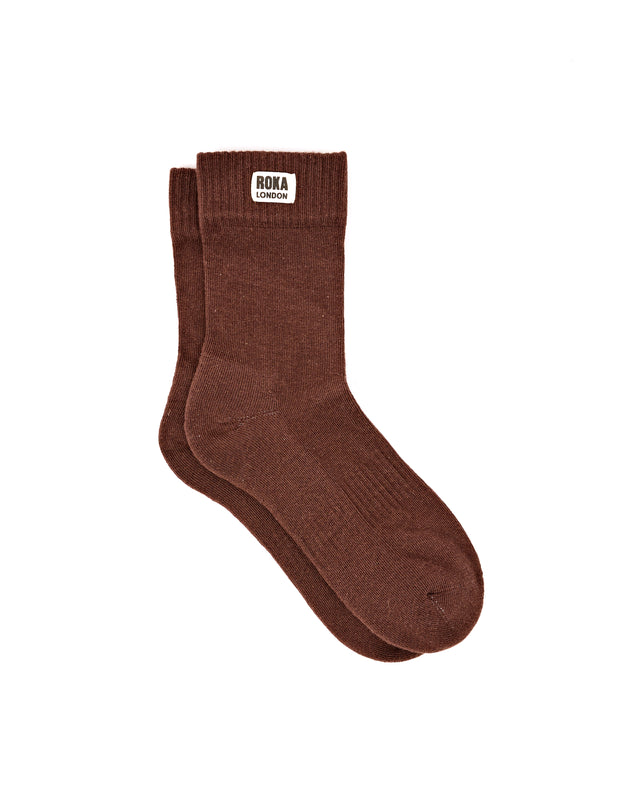 Wimbledon Crew Socks for Women in Coco