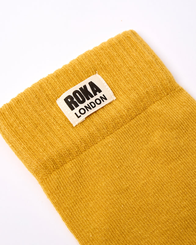 Wimbledon Crew Socks for Men in Corn