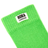 Wimbledon Crew Socks for Women in Online Lime