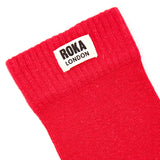 Wimbledon Crew Socks for Women in Scarlet