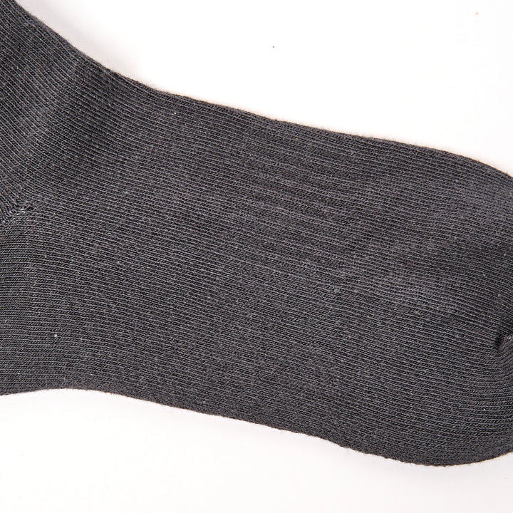 Wimbledon Crew Socks for Women in Faded Black