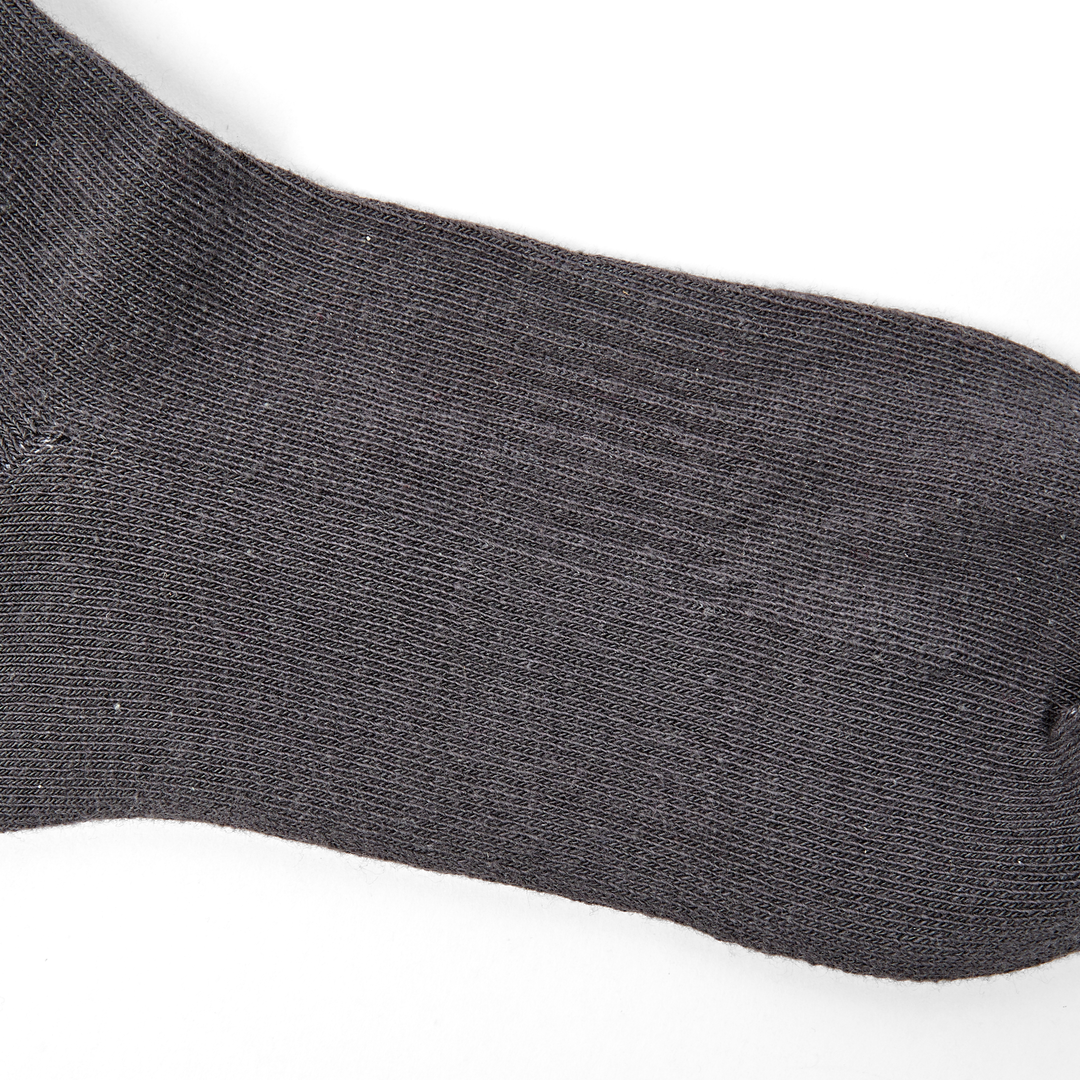 Wimbledon Crew Socks for Women in Faded Black