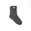 Wimbledon Crew Socks for Women in Faded Black