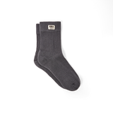 Wimbledon Crew Socks for Women in Faded Black