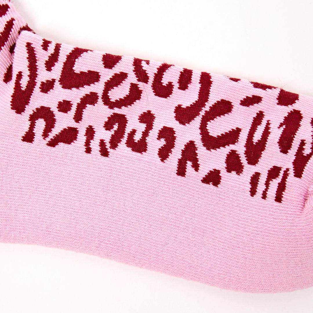 Wimbledon Crew Socks for Women in Vintage Ruby