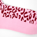 Wimbledon Crew Socks for Women in Vintage Ruby