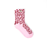 Wimbledon Crew Socks for Women in Vintage Ruby
