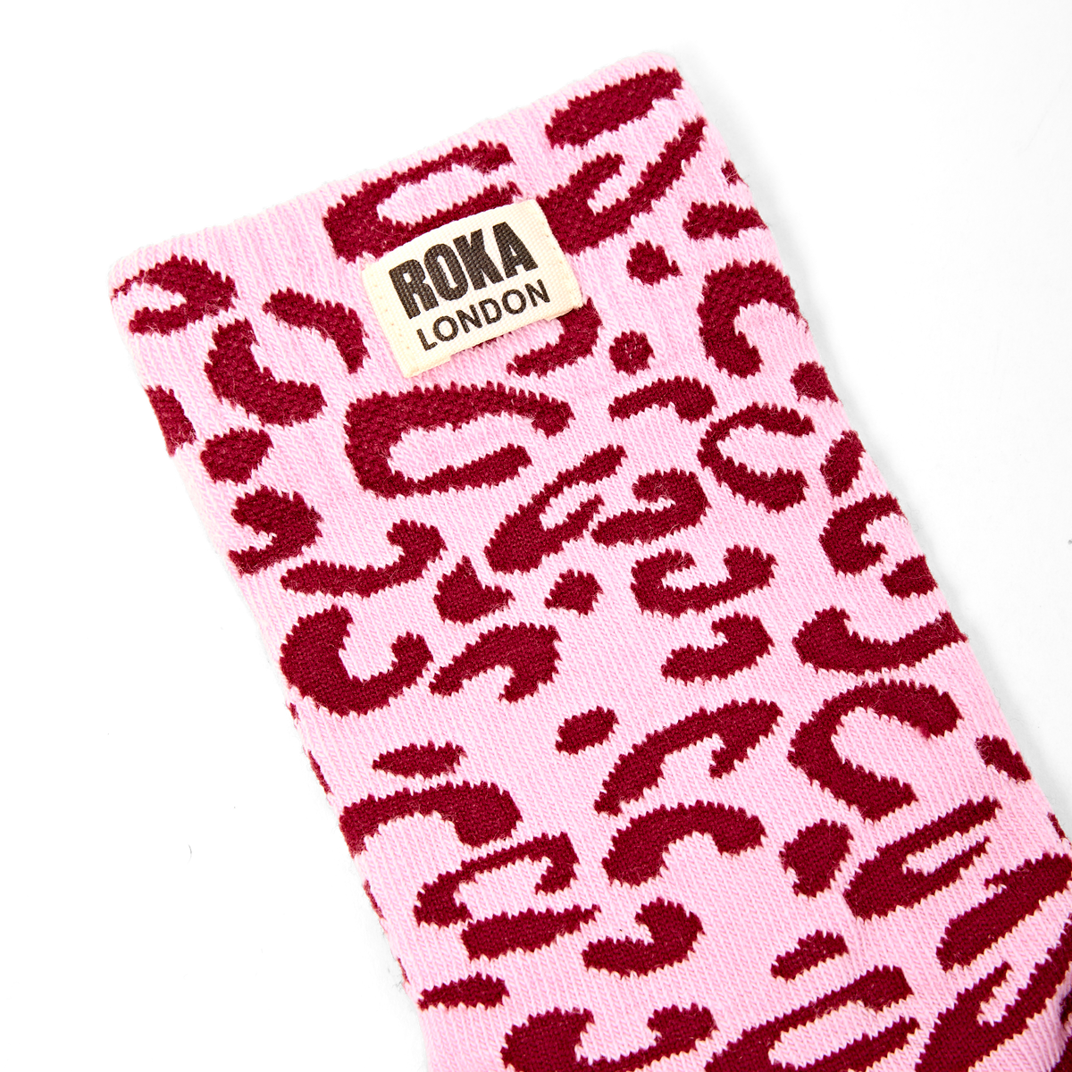 Wimbledon Crew Socks for Women in Vintage Ruby