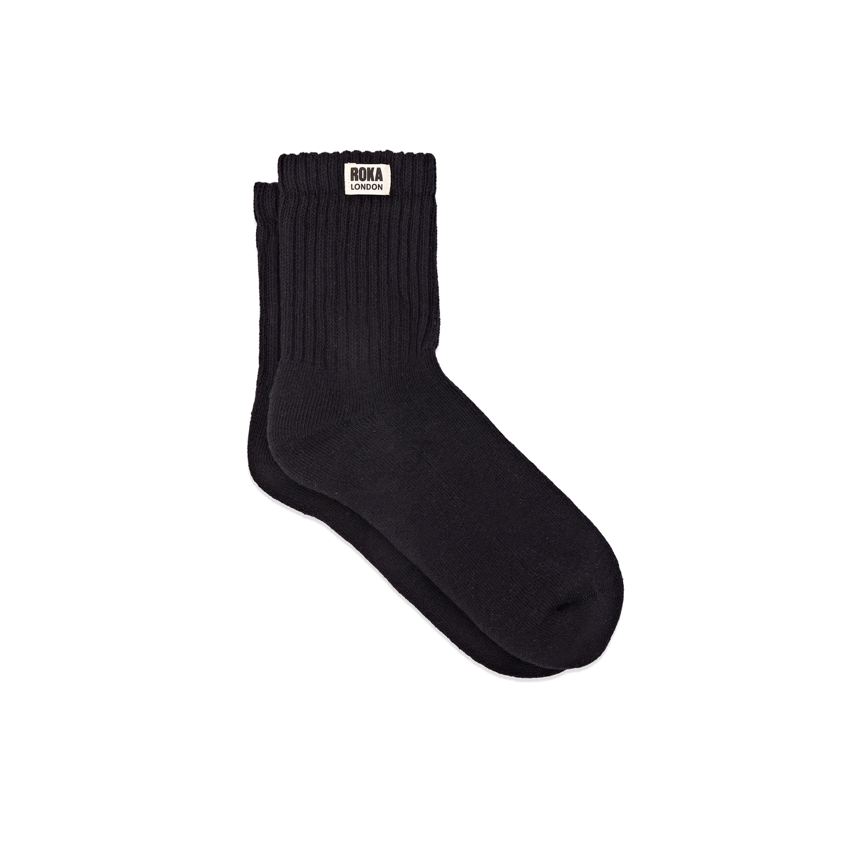 Windsor Crew Socks for Men in Black