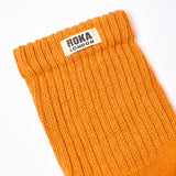Windsor Crew Socks for Men in Burnt Orange