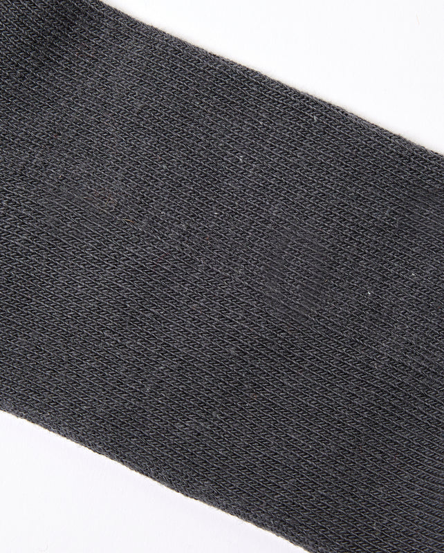 Windsor Crew Socks for Men in Faded Black