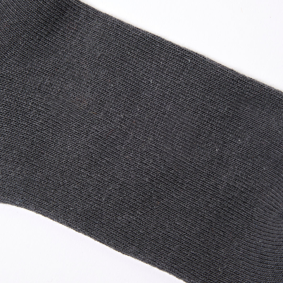 Windsor Crew Socks for Men in Faded Black