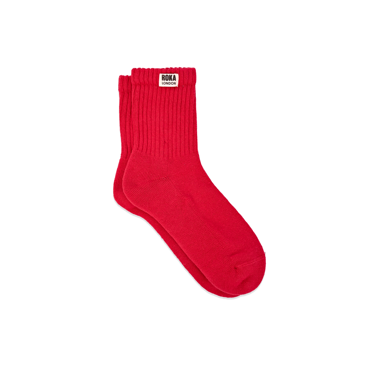 Windsor Crew Socks for Men in Scarlet