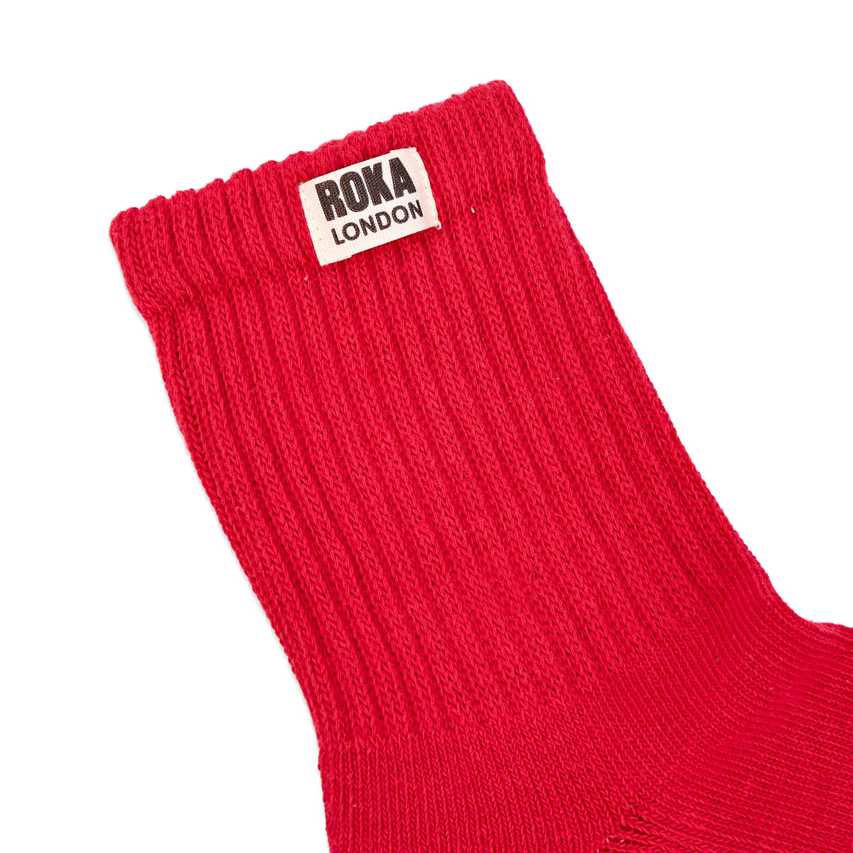 Windsor Crew Socks for Men in Scarlet
