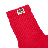 Windsor Crew Socks for Men in Scarlet