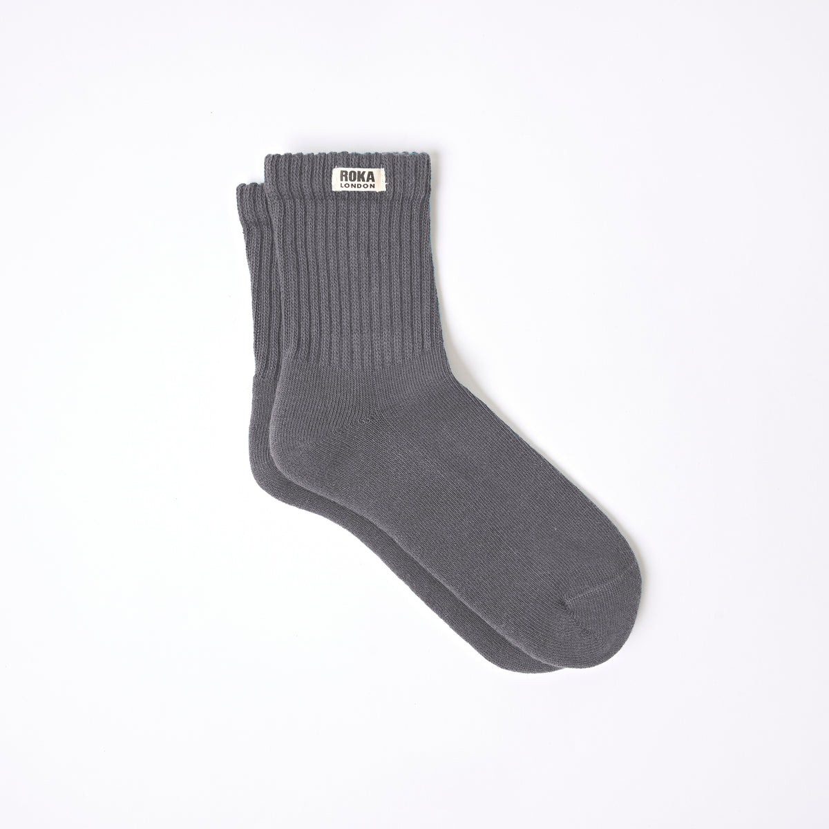 Windsor Crew Socks for Men in Smoke