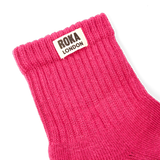 Windsor Crew Socks for Women in Granita Red