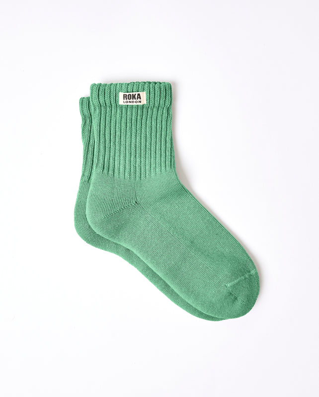 Windsor Crew Socks for Women in Matcha