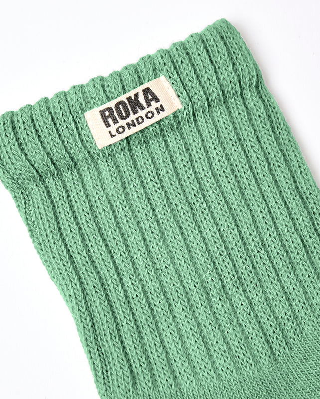 Windsor Crew Socks for Women in Matcha