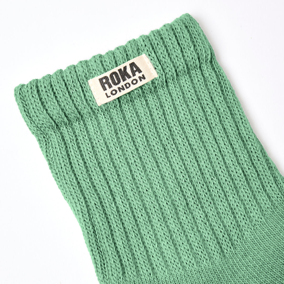 Windsor Crew Socks for Women in Matcha