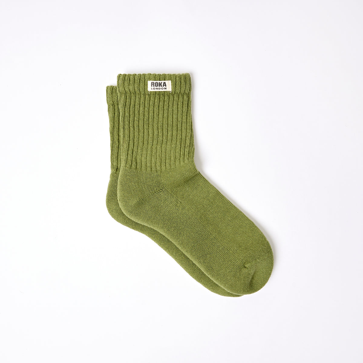 Windsor Crew Socks for Women in Avocado