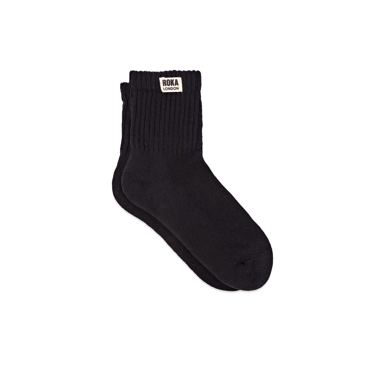 Windsor Crew Socks for Women in Black