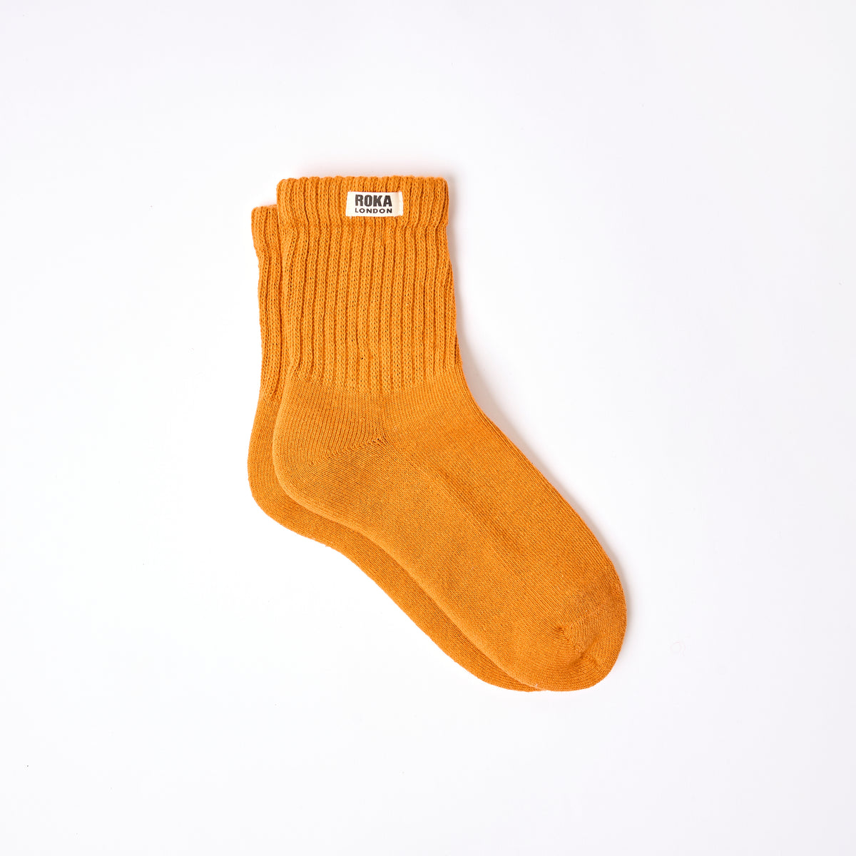 Windsor Crew Socks for Women in Burnt Orange