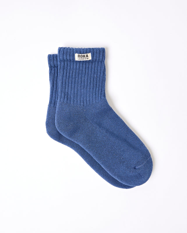 Windsor Crew Socks for Women in Coastal Blue