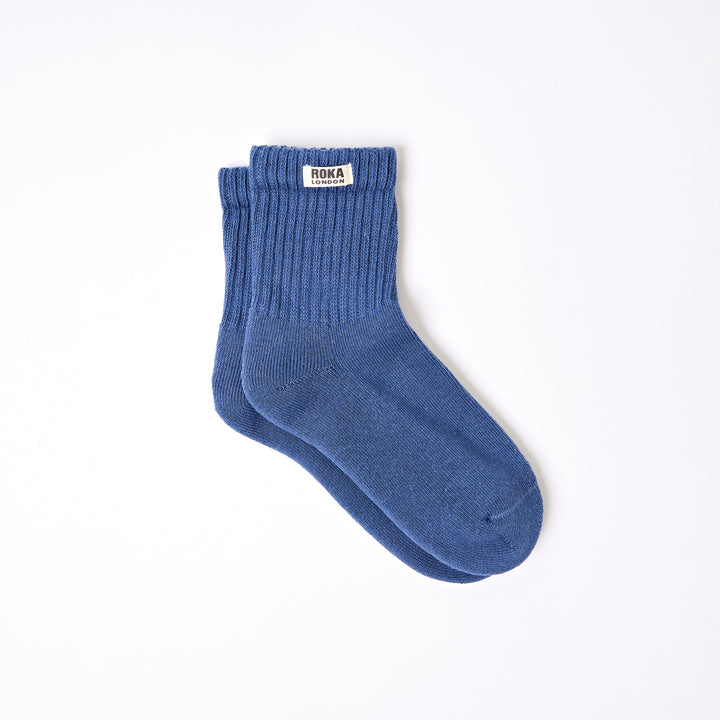 Windsor Crew Socks for Women in Coastal Blue