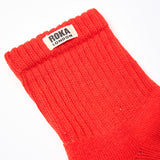 Windsor Crew Socks for Women in Cranberry
