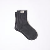 Windsor Crew Socks for Women in Faded Black