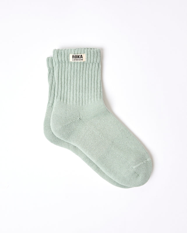 Windsor Crew Socks for Women in Mist