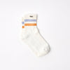 Windsor Stripe Crew Socks for Women in Thistle/Burnt Orange