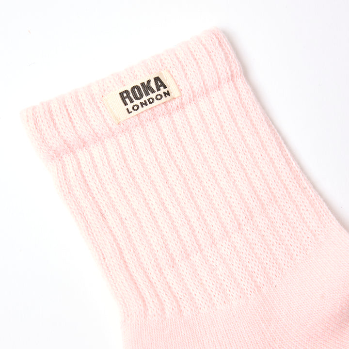 Windsor Crew Socks for Women in Transcendent Pink