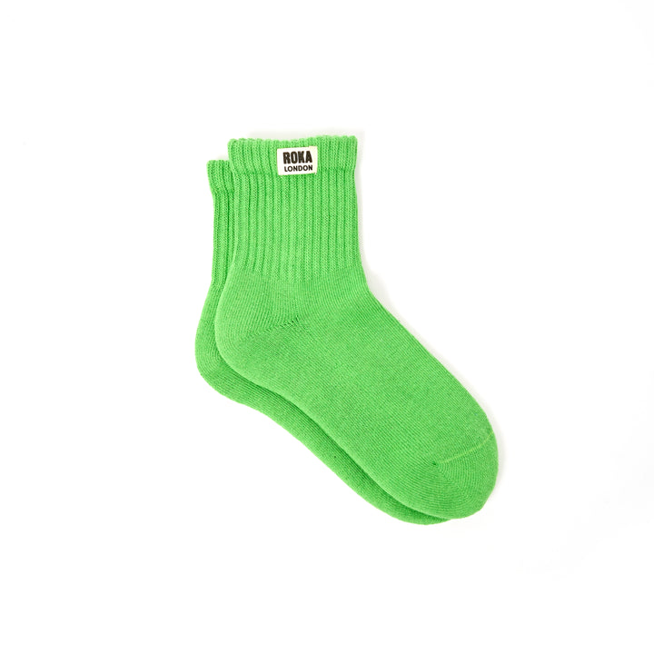 Windsor Crew Socks for Women in Online Lime