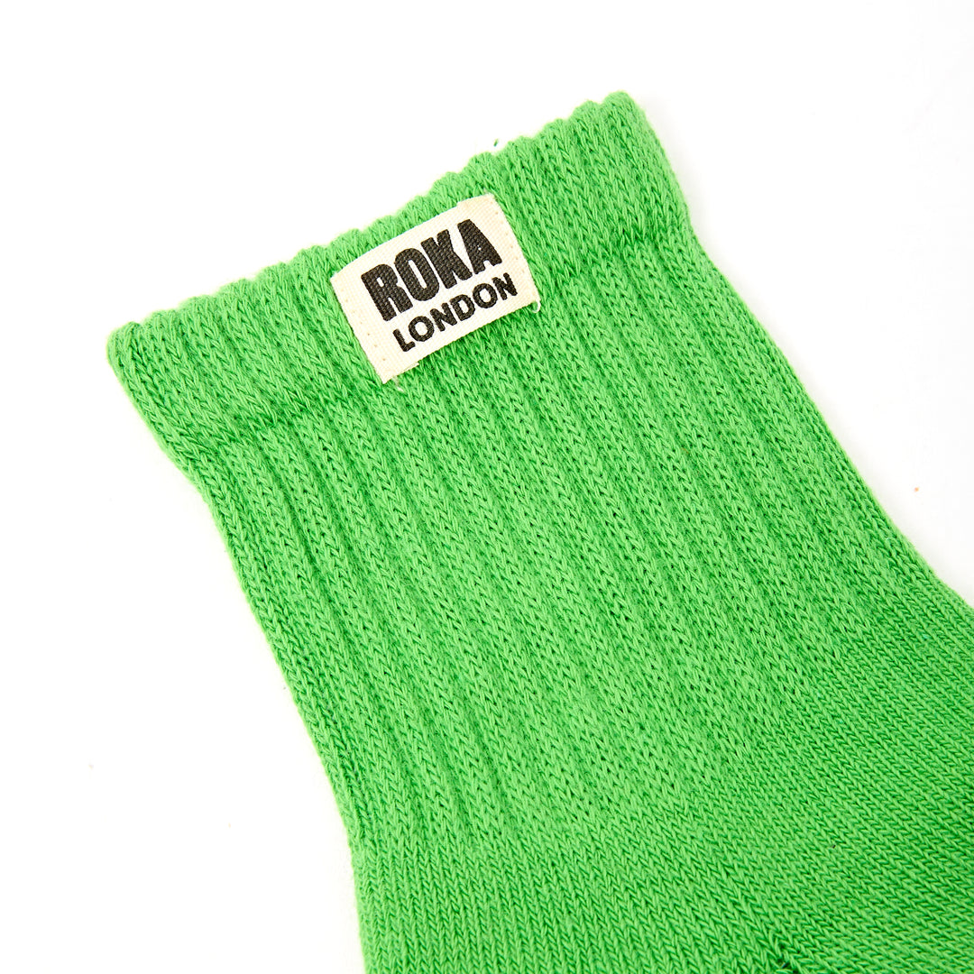 Windsor Crew Socks for Women in Online Lime