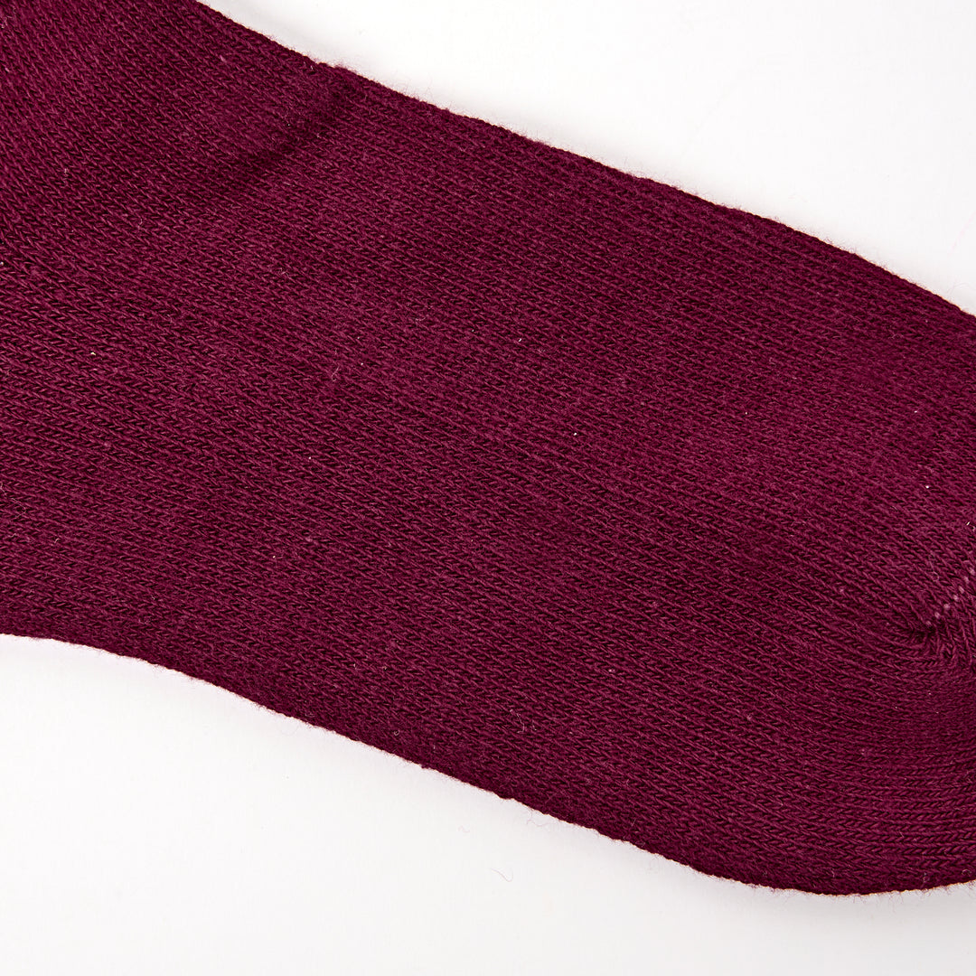 Windsor Crew Socks for Women in Plum