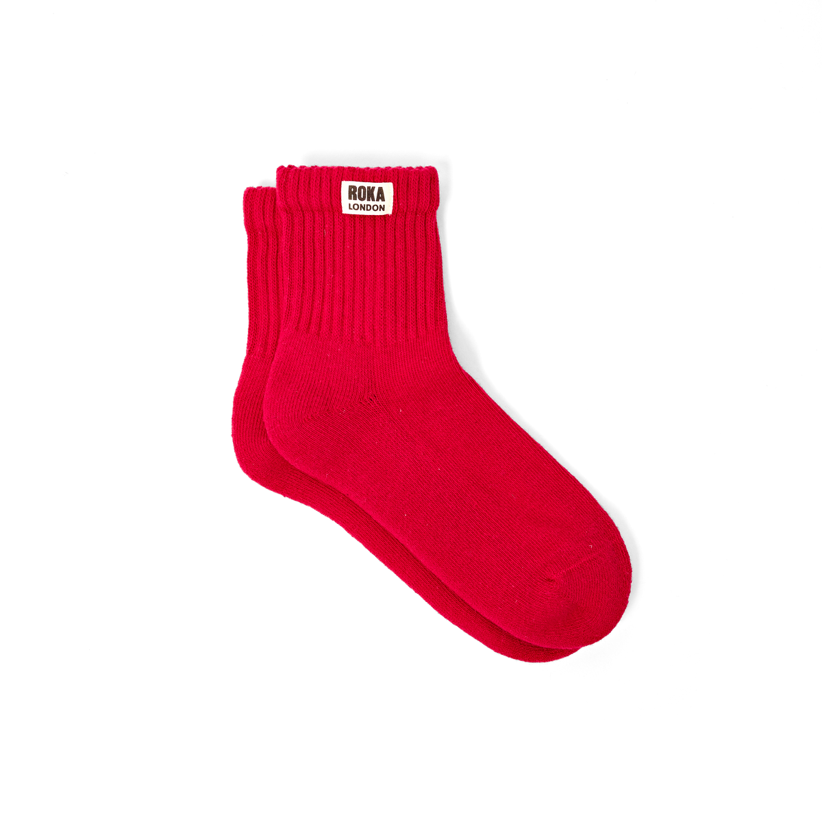 Windsor Crew Socks for Women in Scarlet