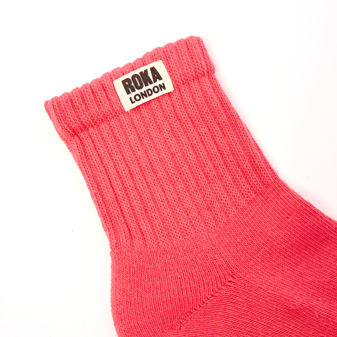 Windsor Crew Socks for Women in Sugar Coral