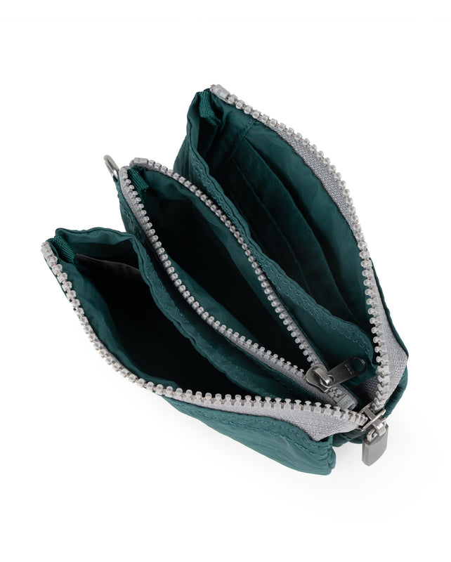 Carnaby Wallet in Teal Taslon