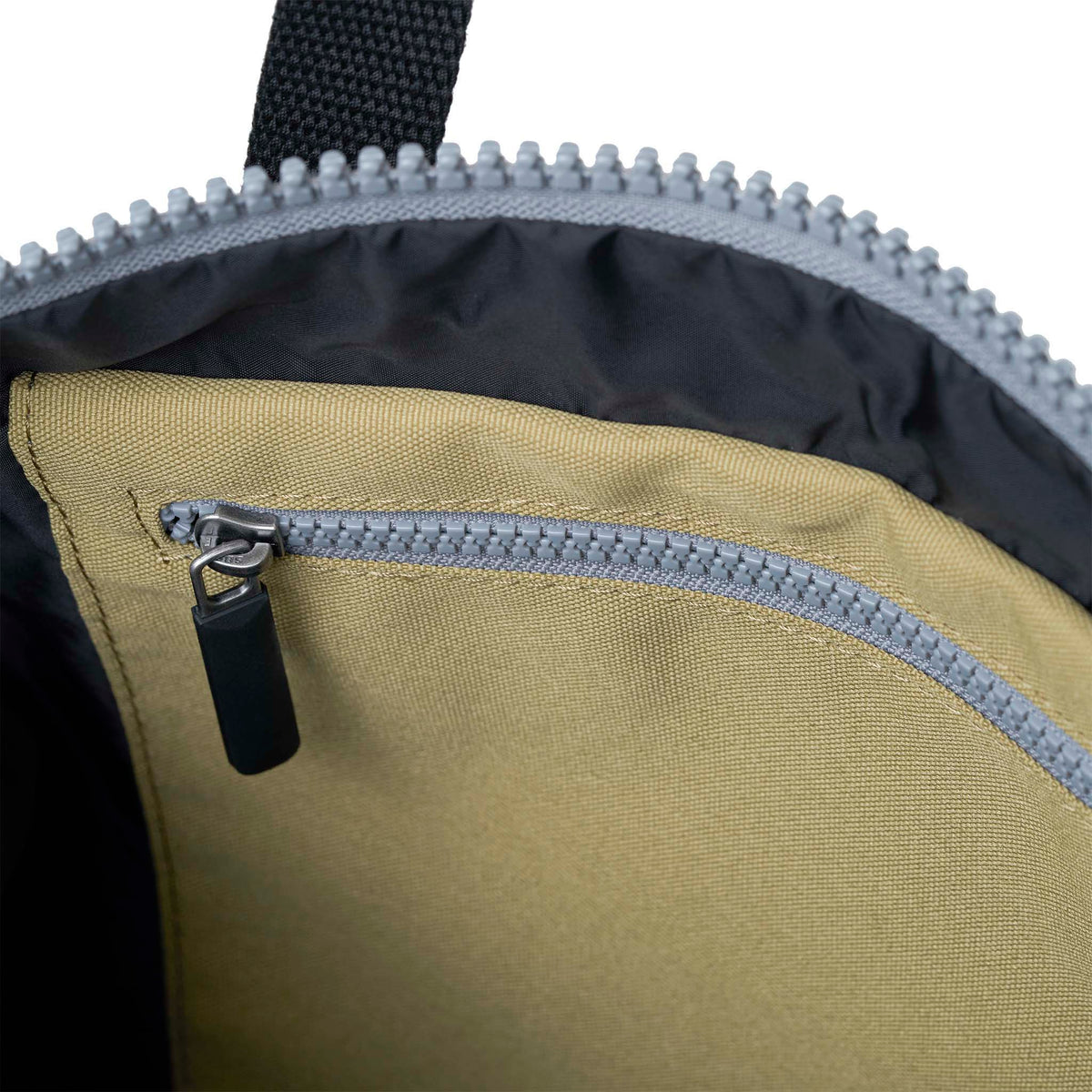 Black Label Canfield Roll Top Backpack in Khaki