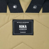 Black Label Canfield Roll Top Backpack in Khaki