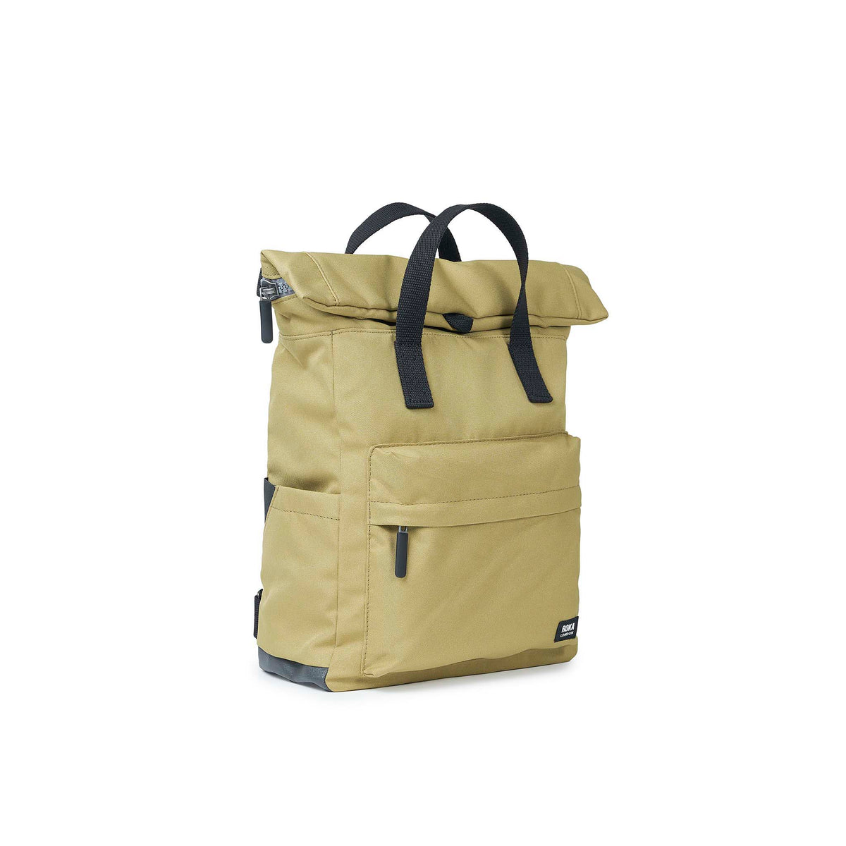 Black Label Canfield Roll Top Backpack in Khaki